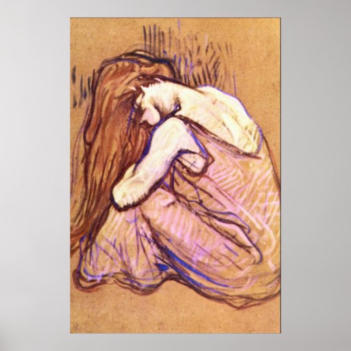 Woman Combing Hair by Toulouse-Lautrec Posters