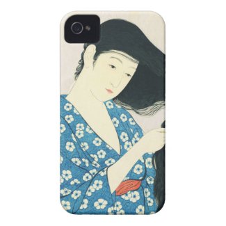 Woman Combing Her Hair Hashiguchi Goyo iPhone 4 Case