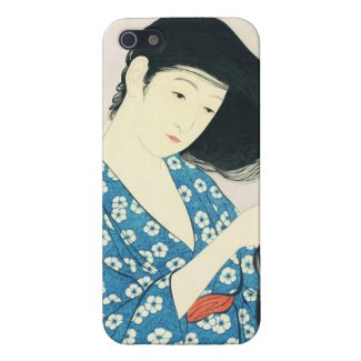 Woman Combing Her Hair Hashiguchi Goyo Covers For iPhone 5