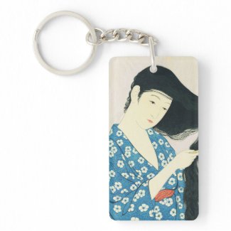 Woman Combing Her Hair Hashiguchi Goyo Acrylic Keychains