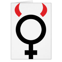 woman devil icon cards