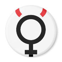 woman devil icon magnets