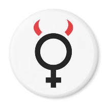 woman devil icon magnets
