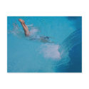 woman diving postcards