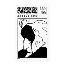 woman, Do you See A young woman or an old hag? postage by beachbum23 woman, Do you See A young woman or an old hag? postage