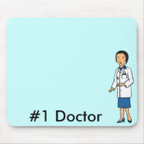 Woman Doctor mousepads