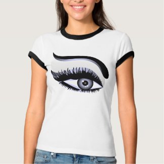 Woman eyes shirt