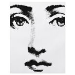 Woman face personalized flyer
