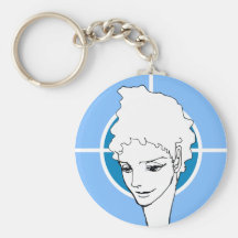 woman face MANGA  comics Key Chains