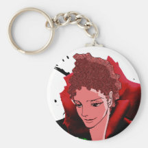 woman face MANGA  comics Keychain