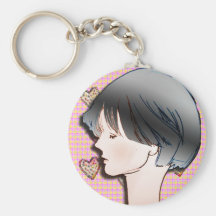 woman face MANGA  comics Keychains
