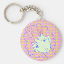 woman face MANGA  comics Keychains