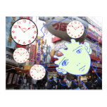 woman face MANGA  comics Postcards