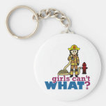 Woman Firefighter Key Chains
