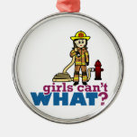 Woman Firefighter Ornaments