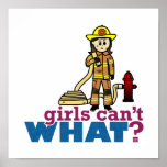 Woman Firefighter Print