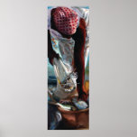 Woman fishing posters