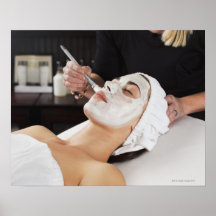 Woman Getting Spa Treatment Posters