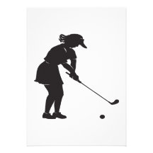 Woman Golfer Invites