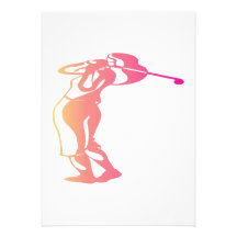 Woman Golfer Invites