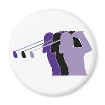 Woman Golfer magnets