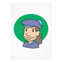 Woman Golfer Personalized Invitations