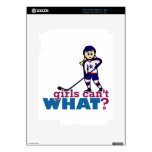 Woman Hockey Player Decals For iPad 2