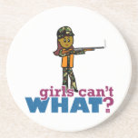 Woman Hunting Drink Coaster