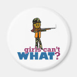 Woman Hunting Fridge Magnet