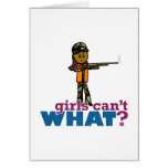 Woman Hunting Greeting Card
