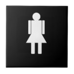 Woman-illustration820 WOMAN CARTOON BATHROOM DOOR tiles