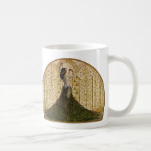 Woman in a Peacock Skirt Mugs