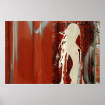 Woman in a Red Address Posters