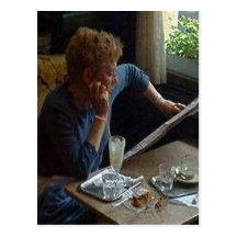 Woman in a Viennese Cafe sq.jpg Postcards