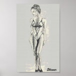 woman in bathing suit posters