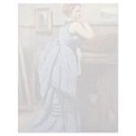 Woman In Blue By Corot Jean-Baptiste-Camille (Best Personalized Letterhead
