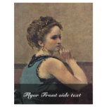 Woman In Blue Detail By Corot Jean-Baptiste-Camill flyers