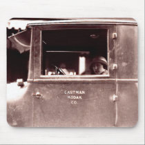 Woman in Eastman Kodak Co. Car mousepads