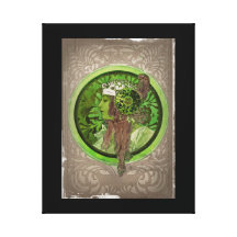Woman in Green - LAUREL Gallery Wrap Canvas