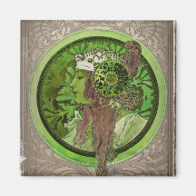 Woman in Green - LAUREL Magnets