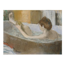 Woman in her Bath, Sponging her Leg, c.1883 Postcards