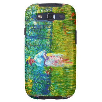 Woman in the Garden by Vincent Van Gogh Samsung Galaxy SIII Case
