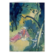 Woman in the Garden Cards