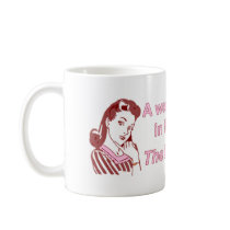 Woman in White House coffee mug