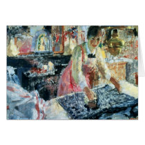 Woman Ironing, 1912 Greeting Cards