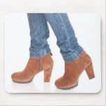 Woman legs in jeans mouse pads