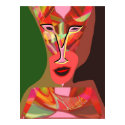 Woman listening to hot music posters by fractalART Woman listening to hot music posters