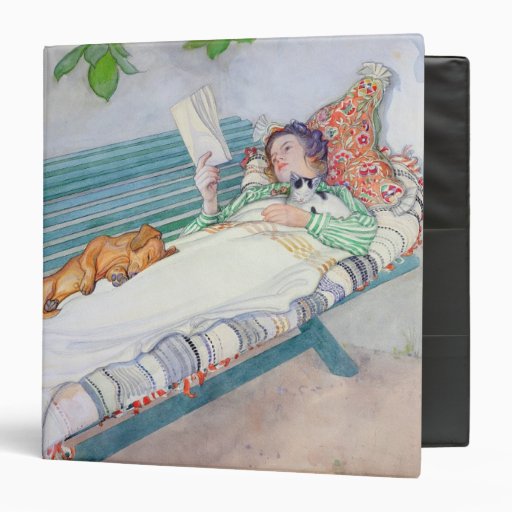 Woman Lying on a Bench, 1913 3 Ring Binder