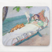 Woman Lying on a Bench, 1913 Mouse Pad