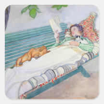 Woman Lying on a Bench, 1913 Stickers